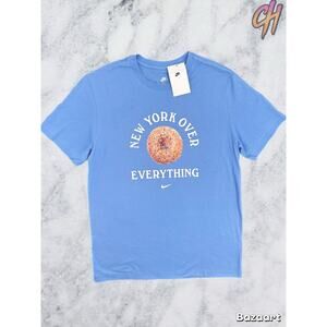 Nike NYC Store Exclusive 'Everything Bagel" Blue S/S T-Shirt Size Small